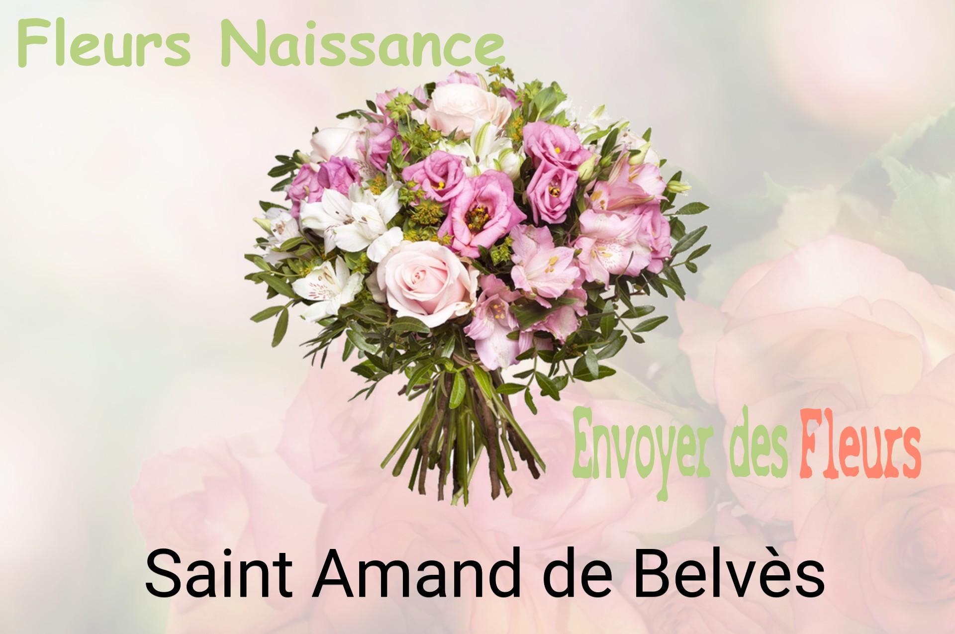 Bouquet de fleurs de naissance livré à Saint-Amand-de-Belvès